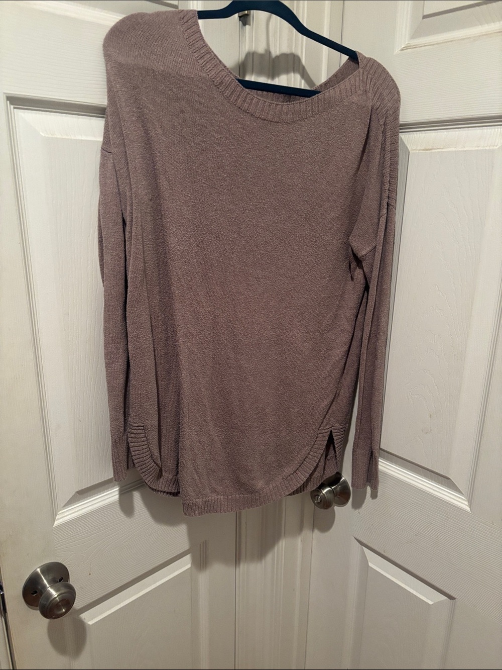 Old Navy Mauve Scoop Neck Lightweight Sweater